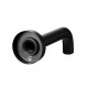 Euro 65mm Round Matt Black Bathtub/Basin Mixer Wall Mounted with Bath Spout Wall Mounted